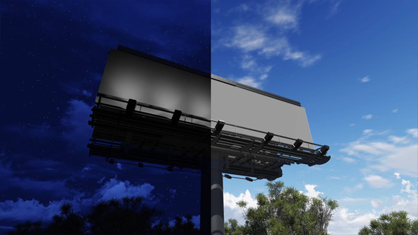 Billboard With Empty Screen