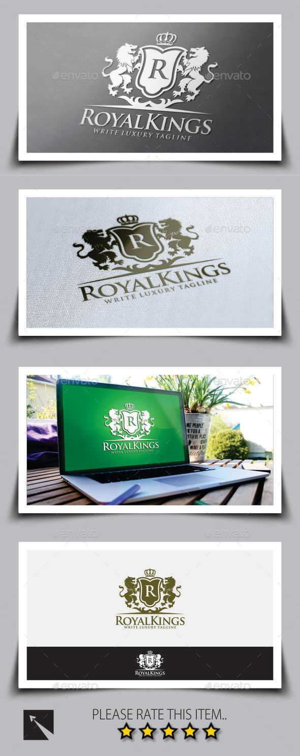 Royal Luxury Logo Template - Crests Logo Templates