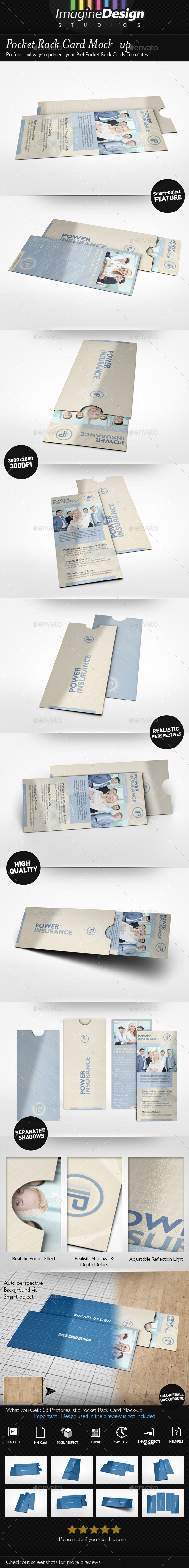 Pocket Rack Card Mock-up - Miscellaneous Print