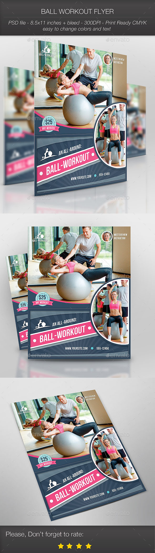 Ball Workout Flyer - Sports Events