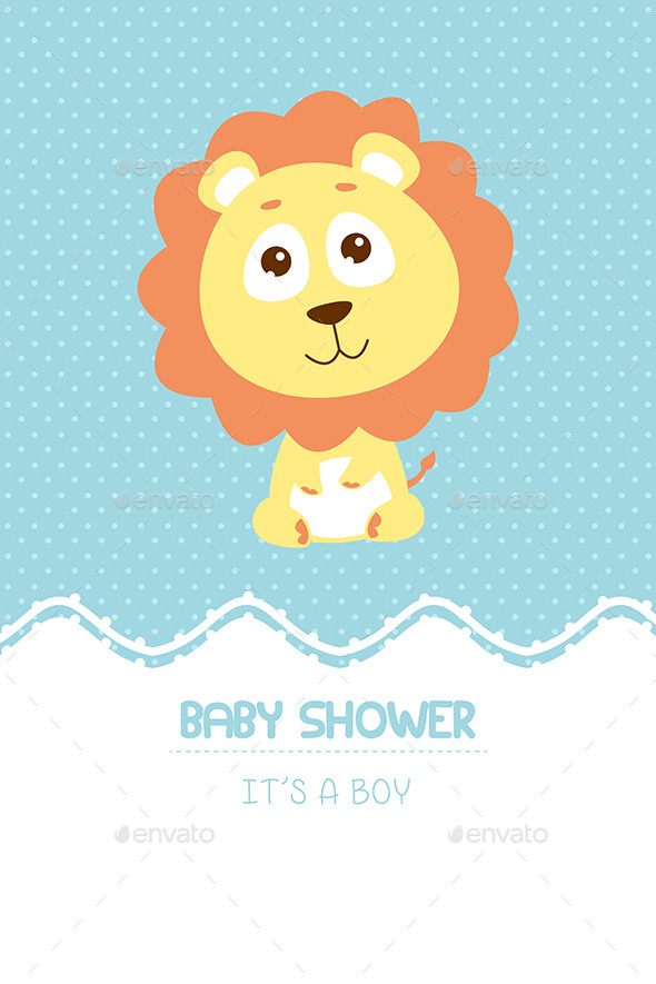 Baby Shower Invitation Card - Decorative Vectors