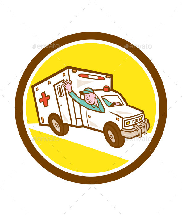 Ambulance Emergency Vehicle Cart - Travel Conceptual