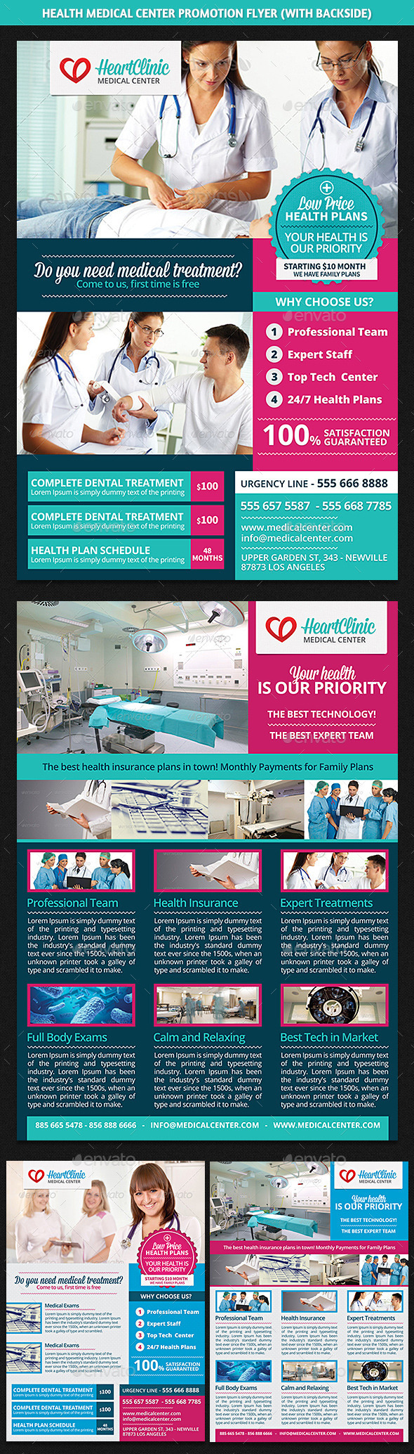 Health Medical Center Promotion Flyer - Corporate Flyers