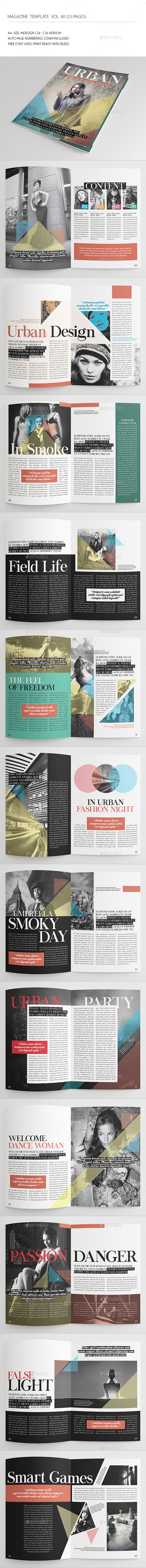 25 Pages Urban Magazine Vol80 - Magazines Print Templates