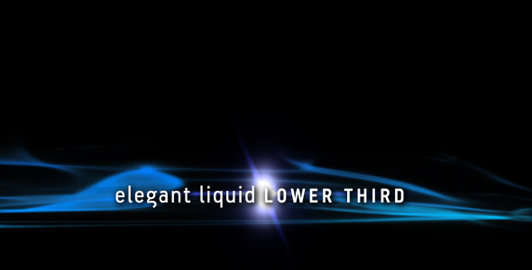 Elegant Liquid Lower Third