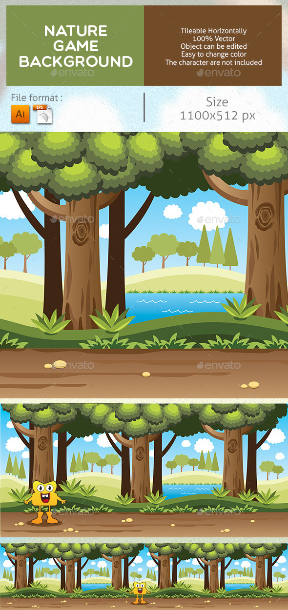 Nature Game Background - Backgrounds Game Assets