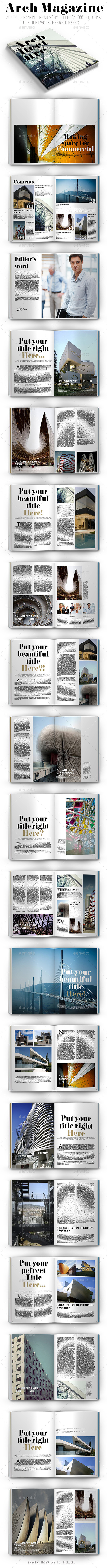Arch Magazine - Magazines Print Templates