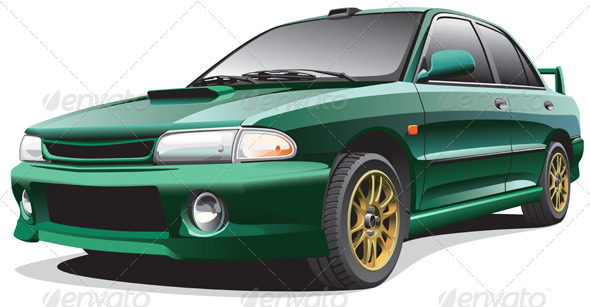 Drag Car No2 - Objects Vectors