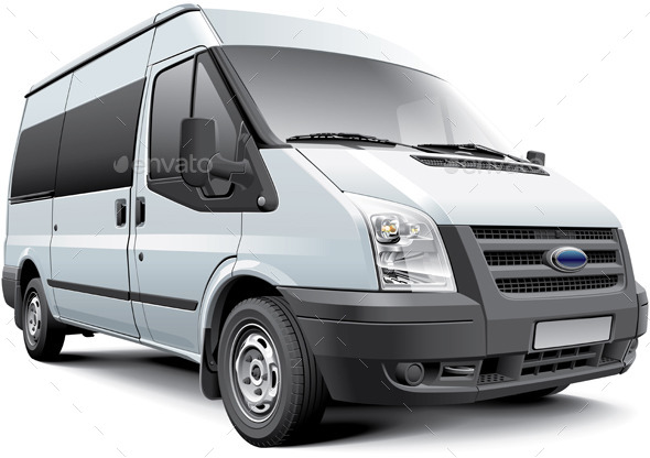 European Passenger Van - Man-made Objects Objects