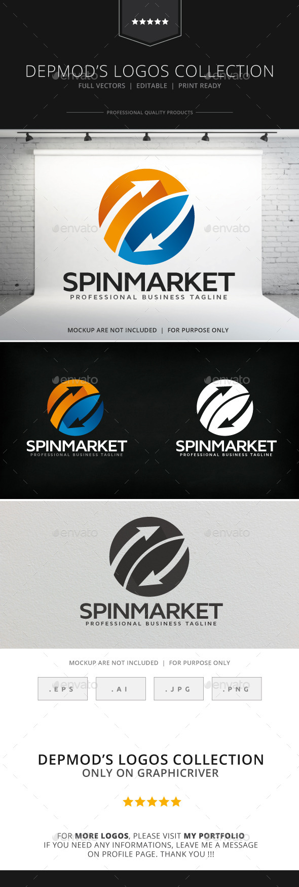 Spin Market Logo - Symbols Logo Templates