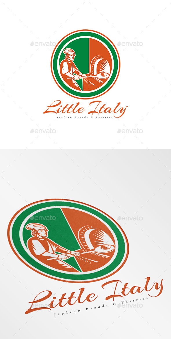 Little Italy Italian Breads Logo - Humans Logo Templates