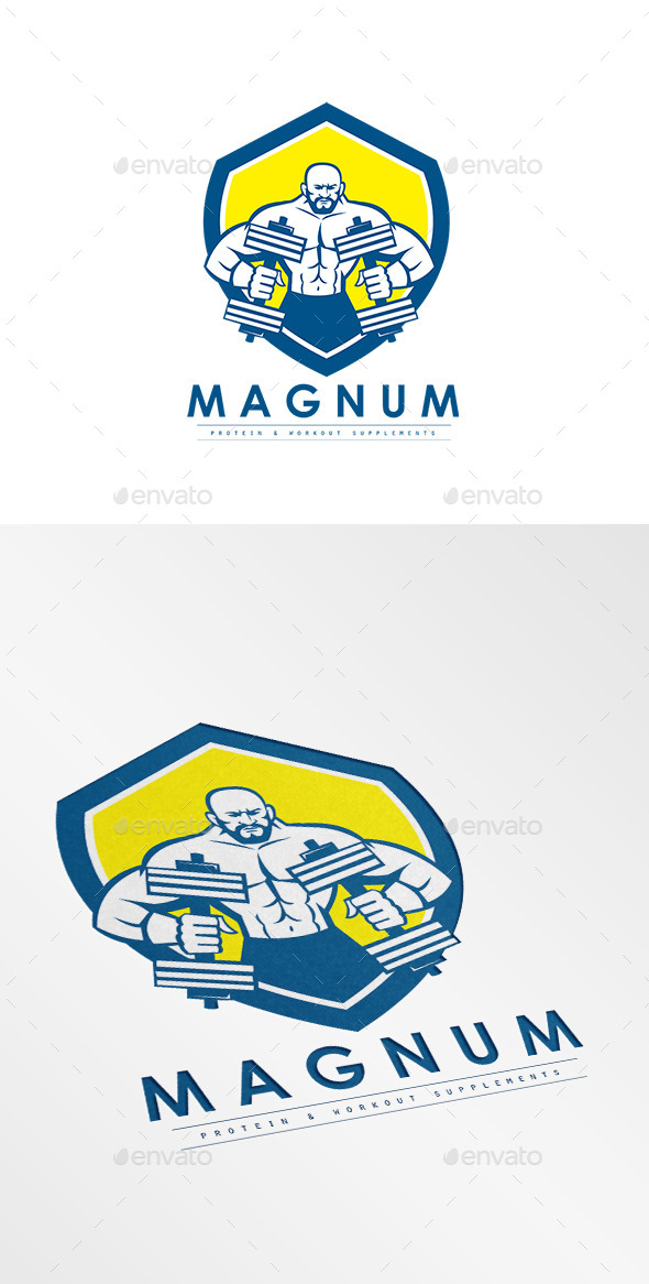 Magnum Protein Supplement Logo - Humans Logo Templates