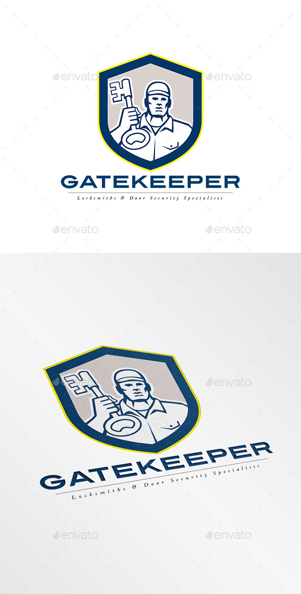 Gatekeeper Security Locks Specialists Logo - Humans Logo Templates