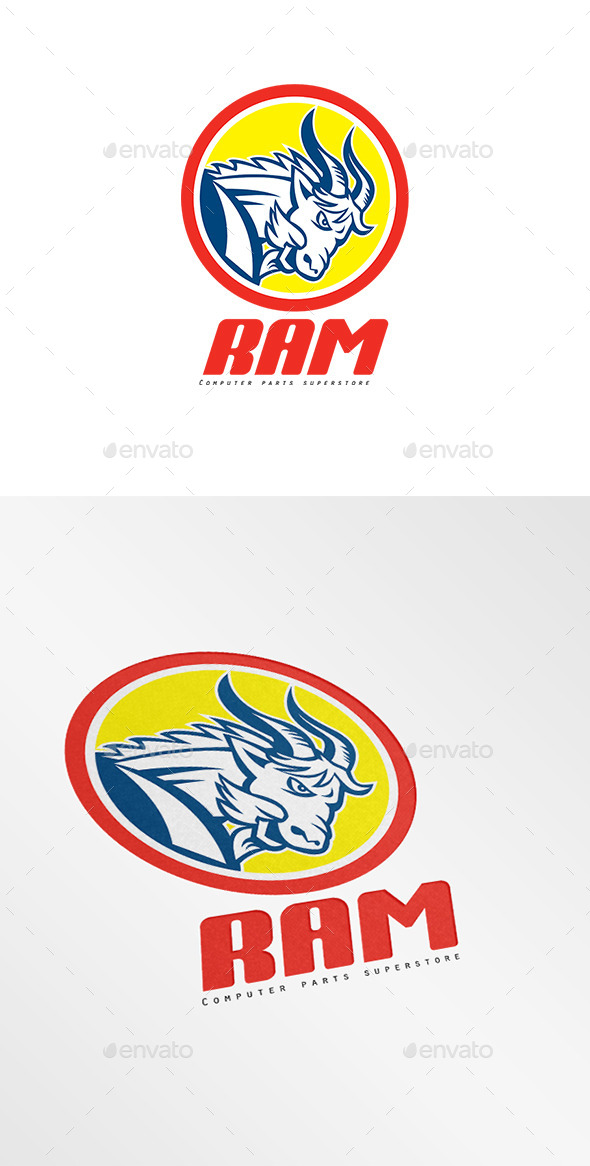 Ram Computer Parts Logo - Animals Logo Templates