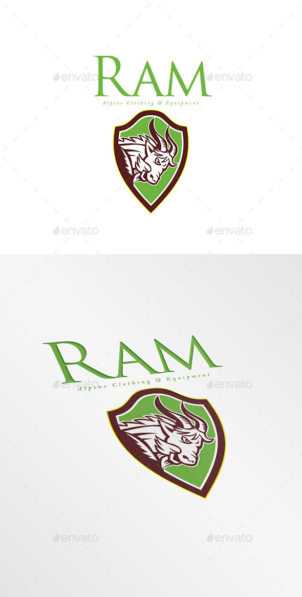 Ram Alpine Clothing Logo - Animals Logo Templates