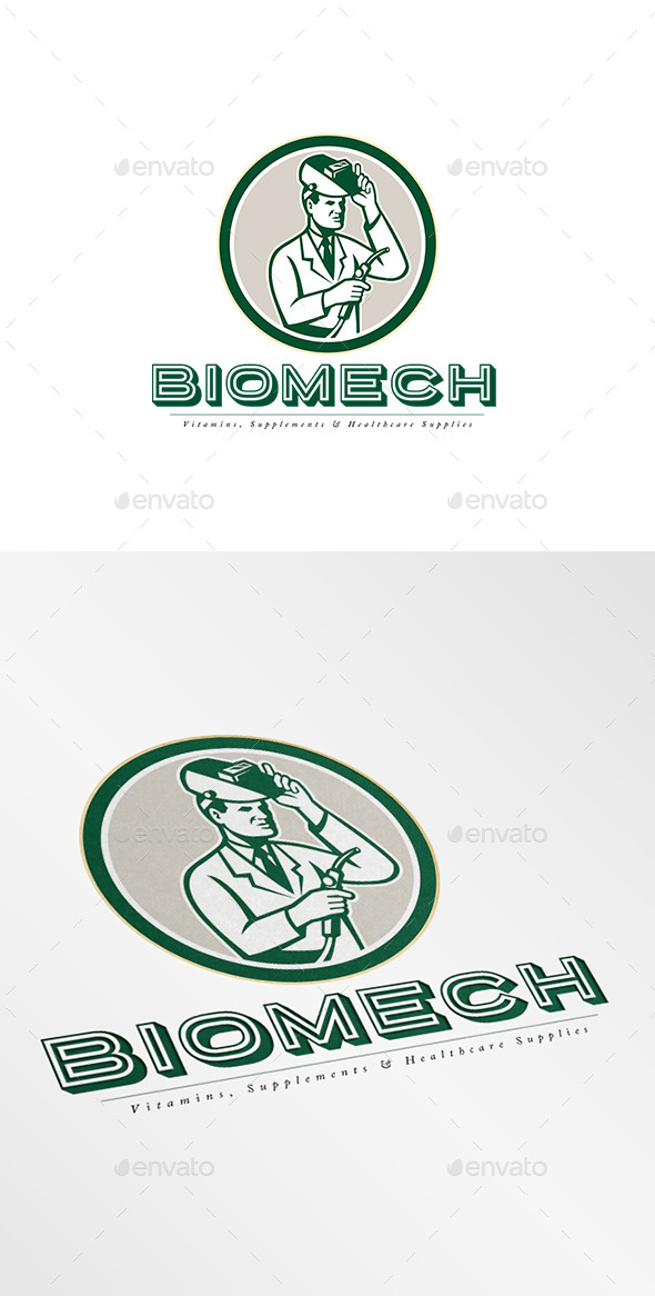 Biomech Vitamins Logo - Humans Logo Templates