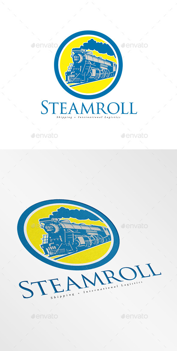 Steam Roll Shipping and Logistics Logo - Humans Logo Templates