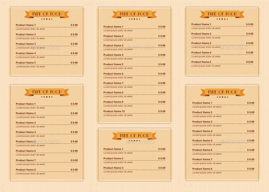 Food House Menu by serzik GraphicRiver Food House Menu by serzik GraphicRiver