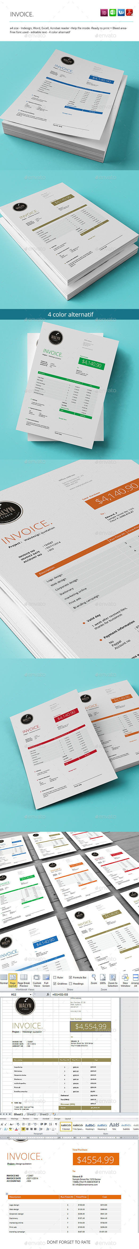 The Invoice - Proposals & Invoices Stationery