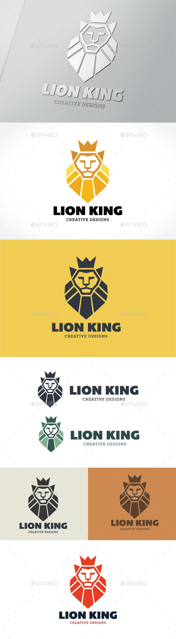 Lion King - Crests Logo Templates