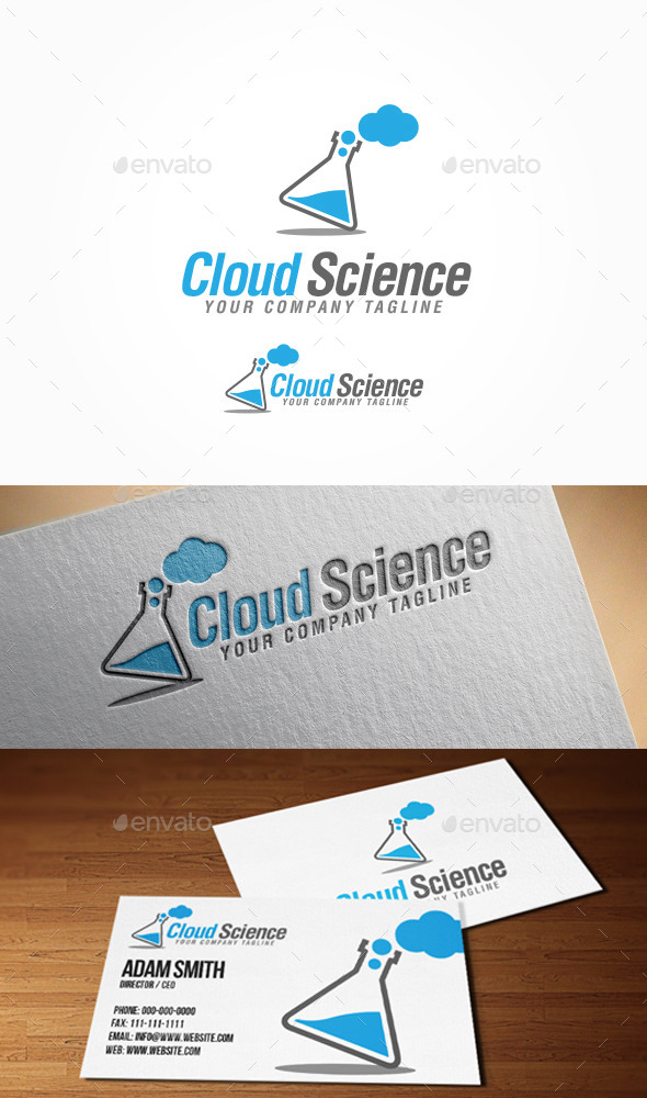 Cloud Science Logo - Nature Logo Templates