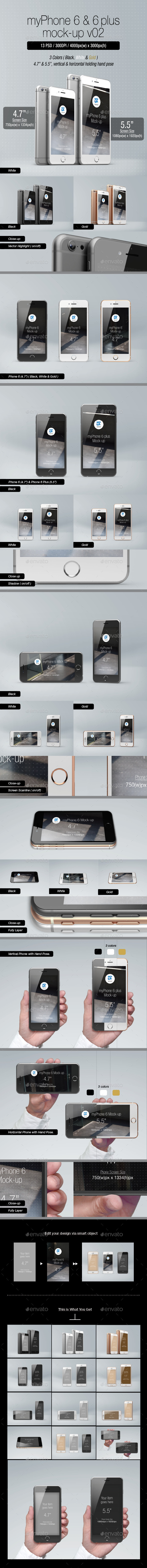myPhone 6 Mock-up v02 - Mobile Displays