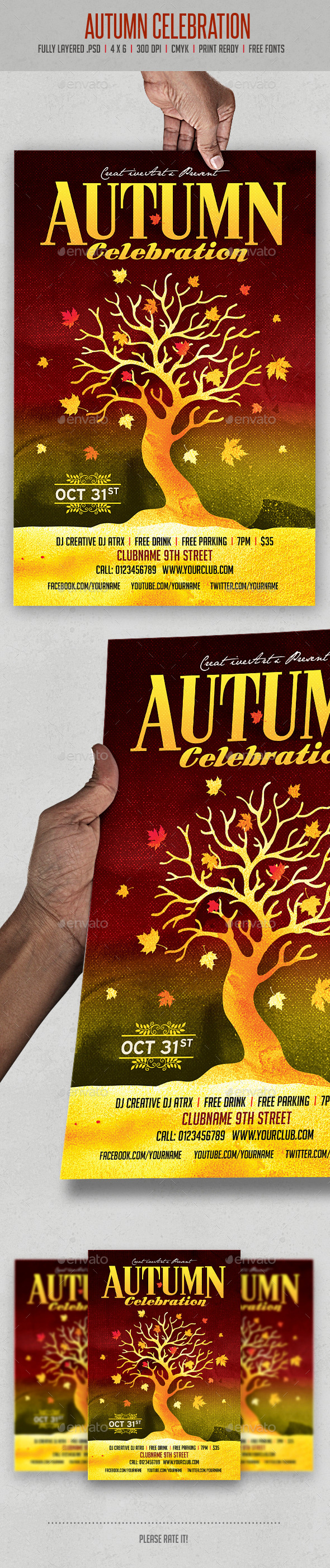 Autumn Celebration - Events Flyers
