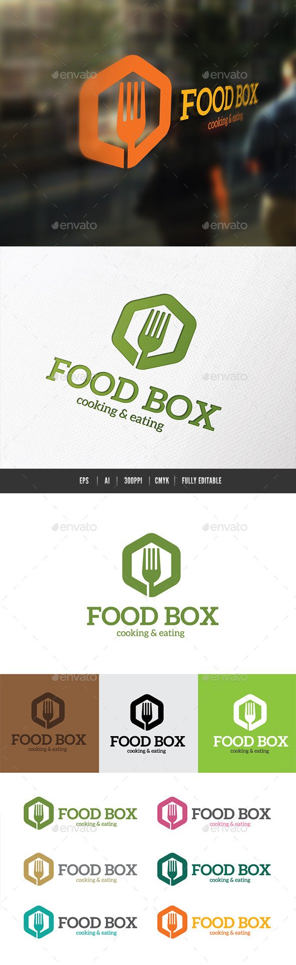 Food Box - Food Logo Templates