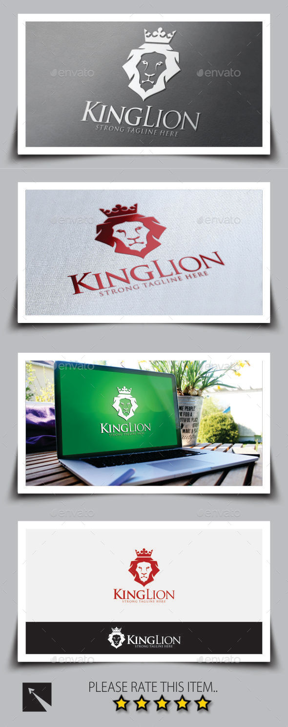 King Lion Logo Template - Animals Logo Templates