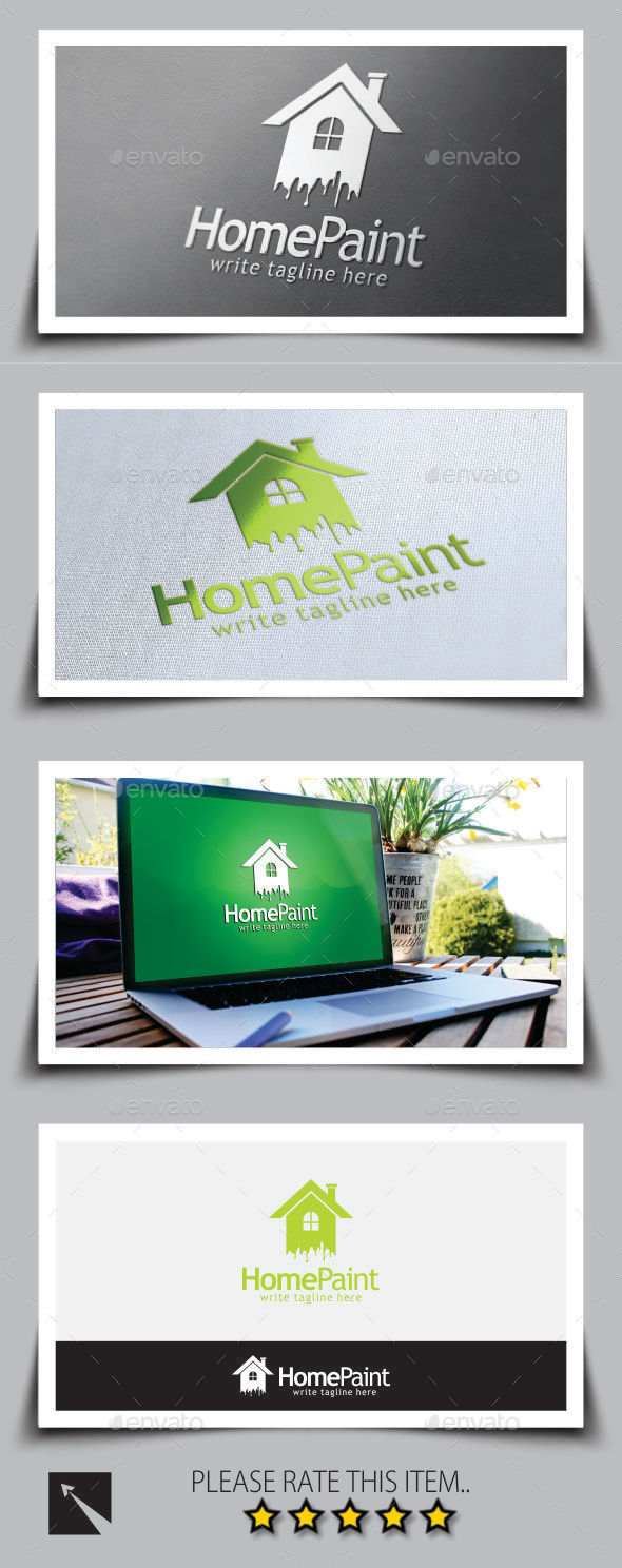 Home Paint Logo Template - Buildings Logo Templates
