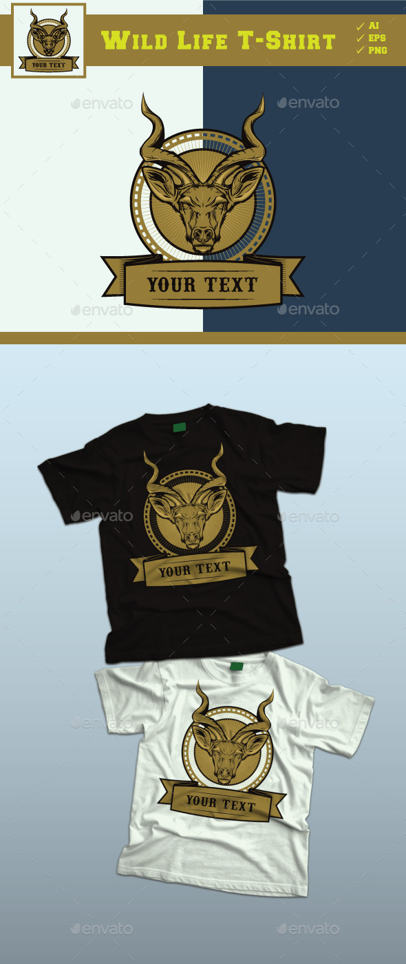 Wild Life Design Tshirt - Sports & Teams T-Shirts