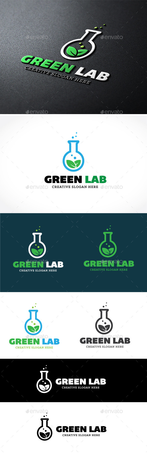 Green Lab - Nature Logo Templates