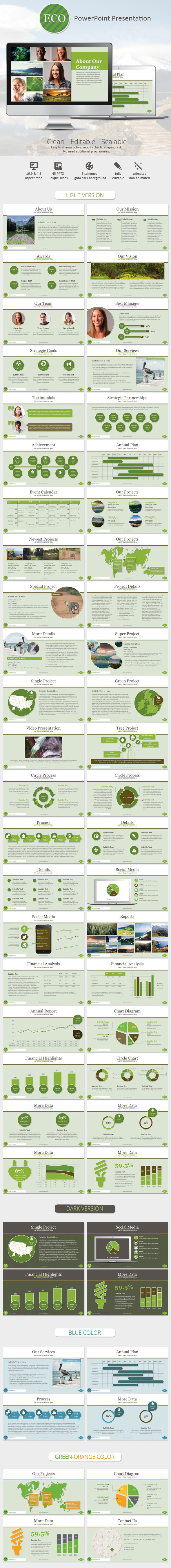 Eco PowerPoint Presentation Template - Business PowerPoint Templates