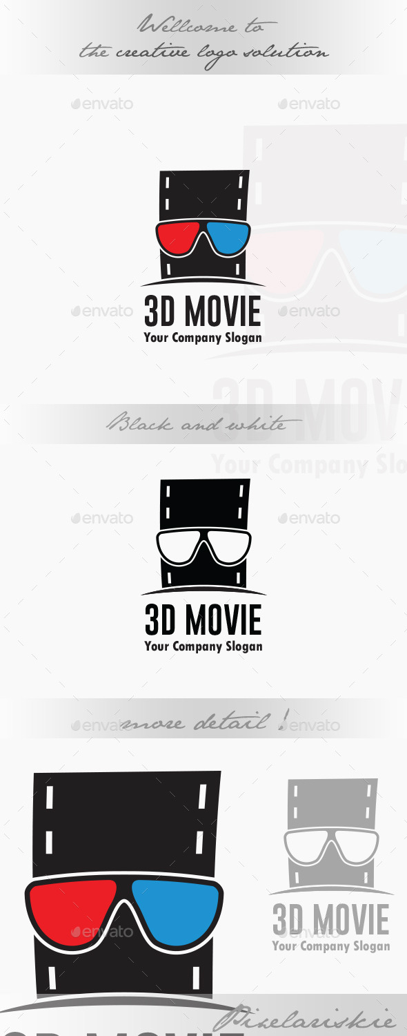 3D Movie Logo - Symbols Logo Templates