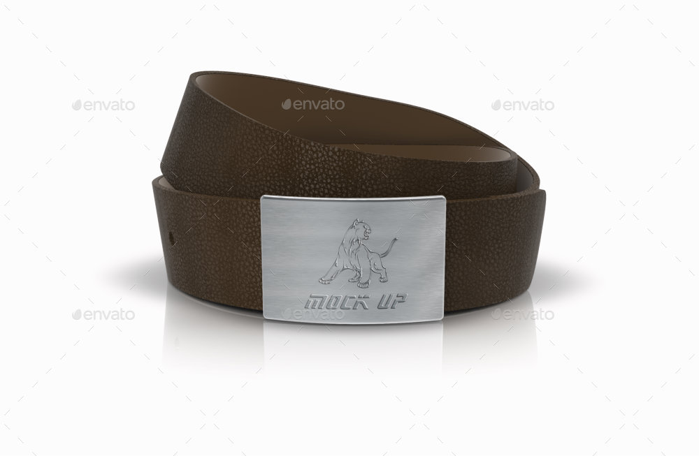 Download Plaque Leather Belts Buckle Logo Mockup By Fusionhorn Graphicriver