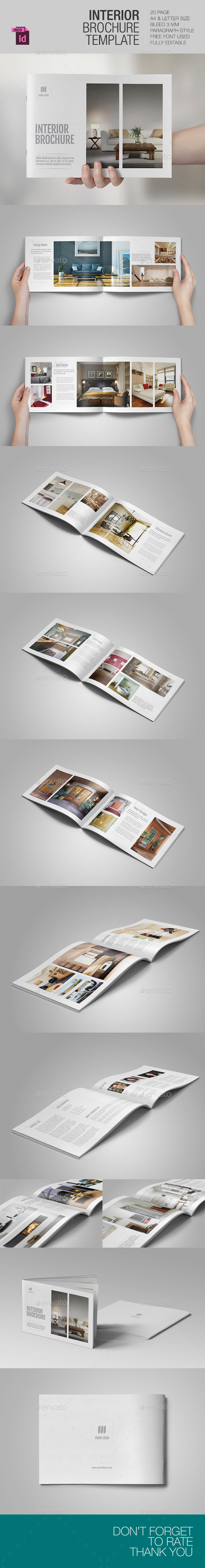 Interior Brochure Template - Brochures Print Templates