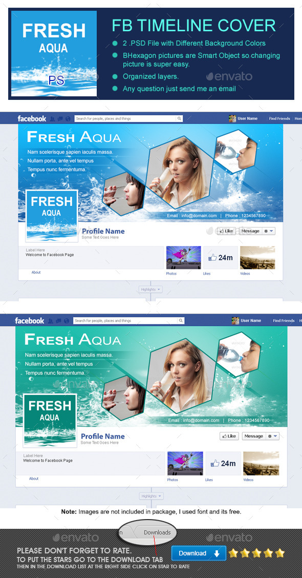 Fresh Aqua Fb Timeline Cover - Facebook Timeline Covers Social Media