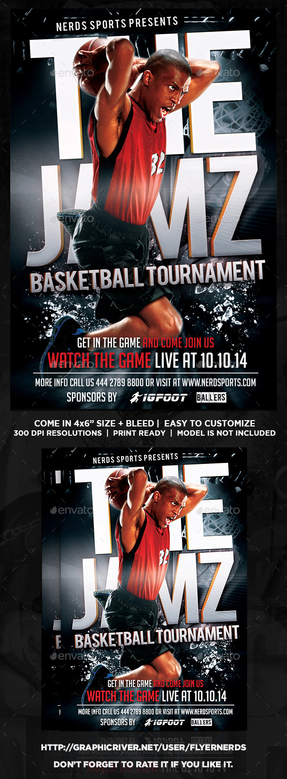 Basketball Jamz Sport Flyer - Sports Events