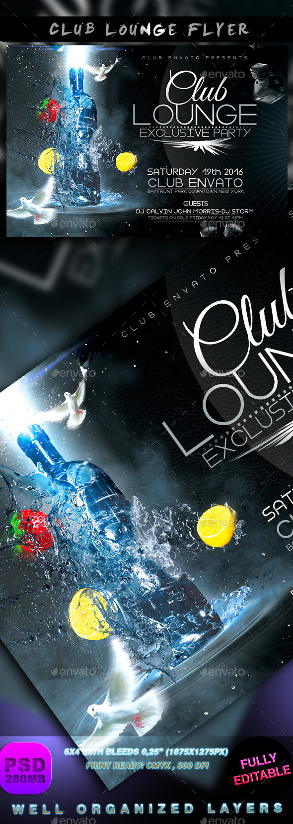 Club Lounge Flyer - Events Flyers