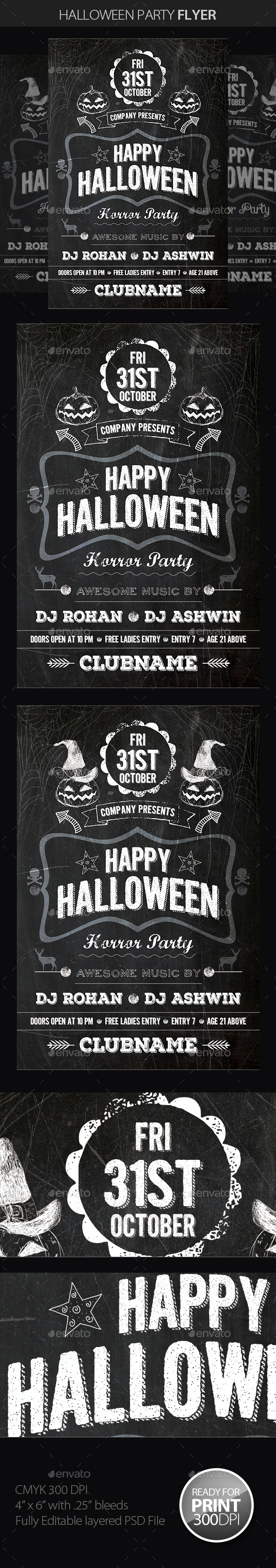 Halloween Party Flyer - Clubs & Parties Events