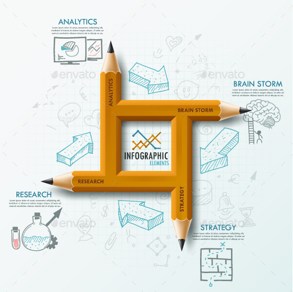 Modern Infographic Options Template - Infographics
