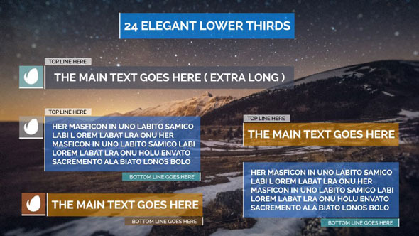 Clean Lower Thirds - VideoHive 9019939