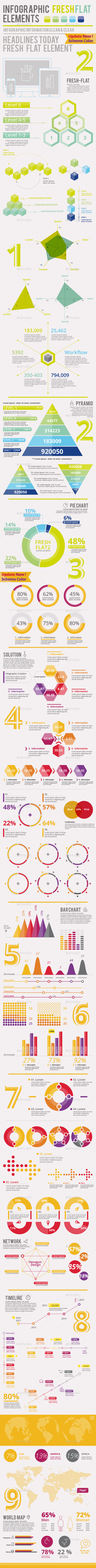 Fresh-Flat 2.0 - Infographics