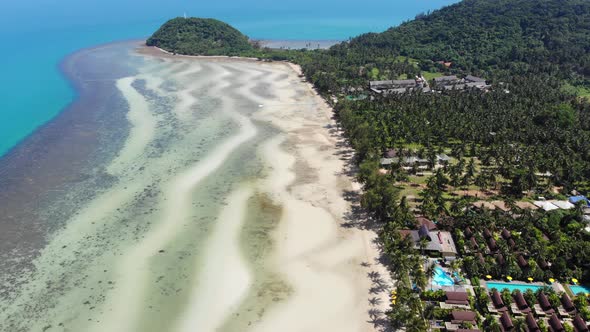 Beautiful high view of nature with sea ocean alt