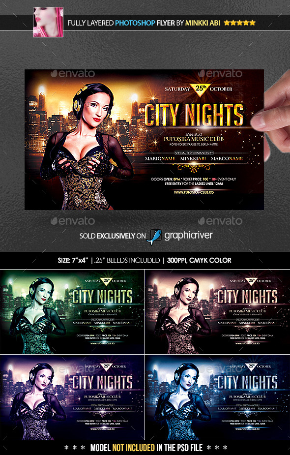 City Nights Poster/Flyer - Events Flyers