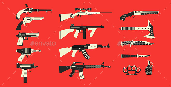 Choose Your Weapon - Objects Vectors