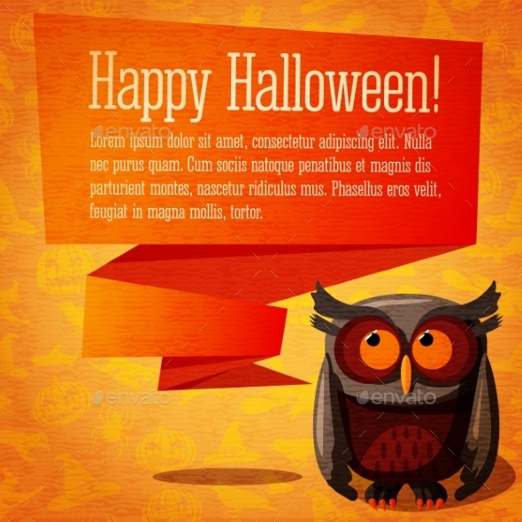Happy Halloween Banner or Greeting Card - Halloween Seasons/Holidays