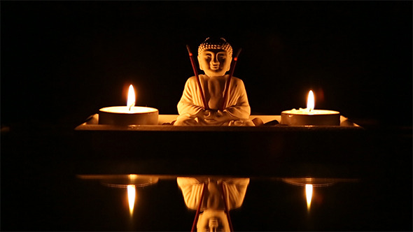 Buddha Statue With Candles / Relaxation Time