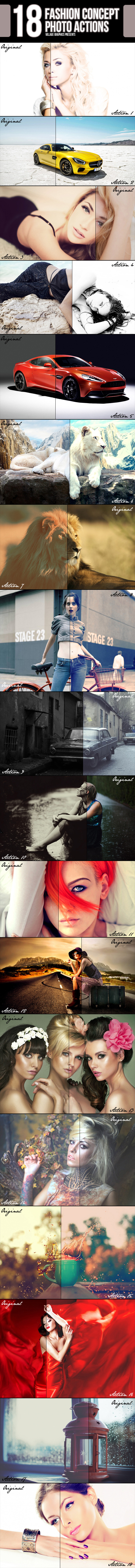 18 Fashion Concept Photo Actions - Add-ons