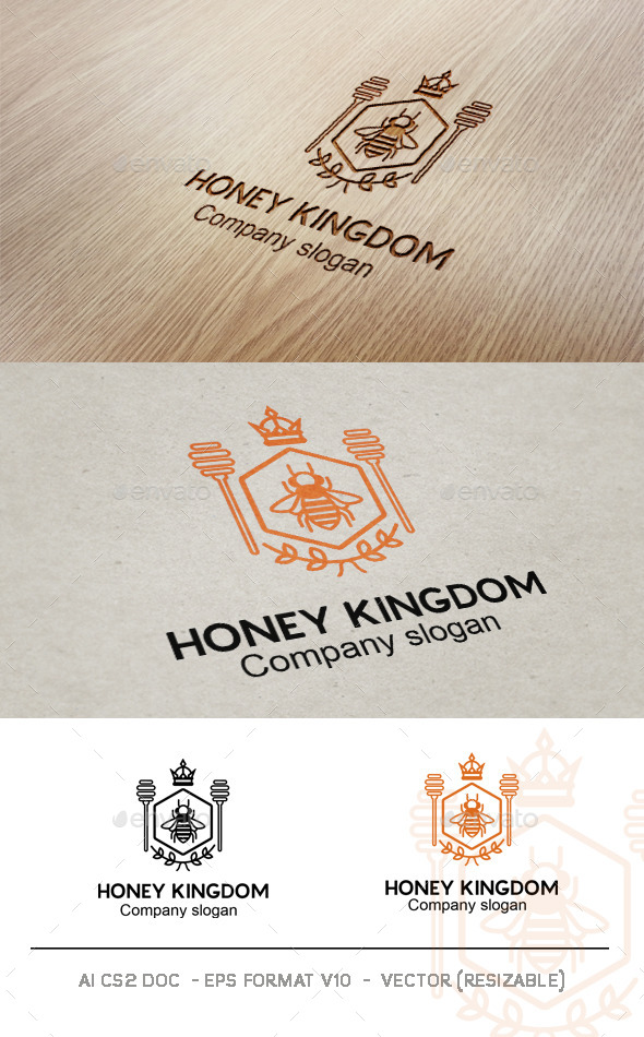 Honey Kingdom Logo - Symbols Logo Templates